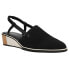 VANELi Greer Wedge Sling Back Womens Black Casual Sandals 311027-001