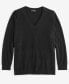 ფოტო #3 პროდუქტის Plus Size 100% Cashmere V-Neck Sweater, Created for Macy's