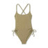 Фото #3 товара Juniors' Ribbed Side-Cinch One Piece Swimsuit - Xhilaration™ Green Size S (0-2)