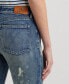 ფოტო #4 პროდუქტის Women's Bleach-Splattered Ankle Jeans
