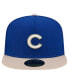 ფოტო #2 პროდუქტის Men's Royal Chicago Cubs Canvas A-Frame 59FIFTY Fitted Hat