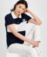 Фото #1 товара Women's Logo Appliqué Colorblocked Polo Shirt