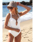 Women's Modern Edge Cutout Ribbed One-Piece Swimsuit