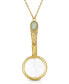 Фото #1 товара 2028 gold Tone Aventurine Semi Precious Magnifier 30" Pendant