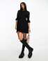 I Saw It First smock mini dress in black