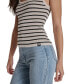 Фото #3 товара Women's Striped Ribbed Knit Tank Top