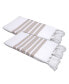 Фото #3 товара Textiles Herringbone Pestemal Pack of 2 100% Turkish Cotton Beach Towel