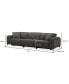 Фото #9 товара Adney 121" 3 Pc Zero Gravity Fabric Sectional with 3 Power Recliners, Created for Macy's