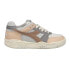 Diadora B.560 Apulia Used Italia Lace Up Mens Grey, Pink Sneakers Casual Shoes