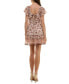 ფოტო #4 პროდუქტის Juniors' Emma Flutter-Sleeve Fit & Flare Dress