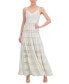 ფოტო #1 პროდუქტის Women's Lace Tiered Maxi Dress