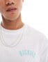 Dickies mclean short sleeve back print t-shirt in white- exclusive to asos