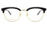 Фото #2 товара Оправа GUCCI Classic Decor Eyeglasses GG0698OA-002 Black Gold
