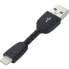 Фото #1 товара Renkforce RF-4260168 - 0.05 m - Lightning - USB A - Male - Male - Black