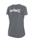 Women's Gray Inter Miami CF Front Twist T-shirt