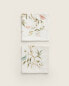 Фото #5 товара Салфетки из хлопка с цветочным жаккардом (упаковка из 2 шт.) Cotton floral jacquard napkins (pack of 2) ZARAHOME