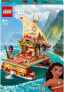 Фото #3 товара LEGO 43210 Disney Princess Vaianas Catamaran Toy Boat with Vaiana and Sina Princesses, Mini Dolls & Dolphin Figure for Girls and Boys