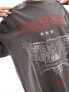 Фото #3 товара ASOS DESIGN boyfriend fit t-shirt with red rock graphic in washed charcoal