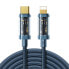 Фото #1 товара Kabel przewód w oplocie do iPhone USB-C - Lightning PD 20W 2m niebieski