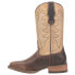 Фото #3 товара Laredo Delaney Embroidery Square Toe Cowboy Womens Beige, Brown Casual Boots 59