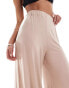 Фото #3 товара ASOS DESIGN Tall jersey palazzo beach trouser in beige