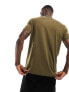 BOSS Orange Thinking1 logo tee in khaki