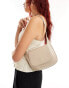 Фото #2 товара ASOS DESIGN scoop shoulder bag with flap closure in stone