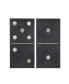 Two Black Dominos 2-Piece Canvas Wall Art Set