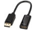 Lindy DisplayPort to HDMI 4K Adapter (passive) - 0.15 m - DisplayPort - HDMI - Male - Female - Straight