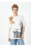U Yaka Ekru Kadın T-Shirt 4SAL10209IK