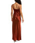 Nicholas Satin Silk Gown Women's Red 2