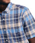 Фото #3 товара Men's Classic-Fit Plaid Short-Sleeve Shirt