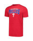 ფოტო #2 პროდუქტის Men's Charcoal, Red Philadelphia Phillies Meter T-shirt and Pants Sleep Set