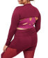 ფოტო #5 პროდუქტის Plus Size Lotus Lotus Active Shrug