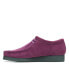 Фото #10 товара Clarks Wallabee 26168860 Mens Purple Suede Oxfords & Lace Ups Casual Shoes