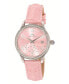 Women's Ruby Genuine Leather Band Watch 1142BRUL