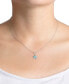 Crystal Starfish Pendant Necklace (0.07 ct. t.w.) in Sterling Silver