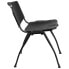 Фото #1 товара Hercules Series 880 Lb. Capacity Black Plastic Stack Chair