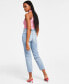 ფოტო #2 პროდუქტის Women's FRAYED MOM JEANS