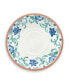 Фото #1 товара Rio Turquoise Floral Melamine Dinner Plates, Set Of 6