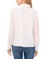 Women's Floral-Appliqué Collared Long-Sleeve Blouse