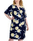Фото #4 товара Платье с завязкой сбоку Anne Klein Plus Size Flutter-Sleeve
