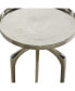 Contemporary Round Raised Edge Accent Table