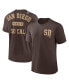 Фото #1 товара Men's Brown San Diego Padres Statement Game Over T-shirt