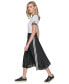 Women's Pleated T-Shirt Midi Dress