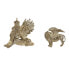 Decorative Figure Home ESPRIT Golden Lion 20 x 10,5 x 17,5 cm 29 x 13 x 25 cm (2 Units)