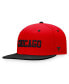 Фото #3 товара Men's Red, Black Chicago Blackhawks Heritage City Two-Tone Snapback Hat