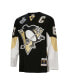 Фото #3 товара Men's Sidney Crosby Black Pittsburgh Penguins Big and Tall 2008 Captain Patch Blue Line Player Jersey