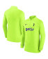 ფოტო #2 პროდუქტის Men's Yellow Tottenham Hotspur Strike Drill Performance Raglan Quarter-Zip Long Sleeve Top