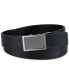 ფოტო #1 პროდუქტის Men's Faux-Leather Track Lock Belt